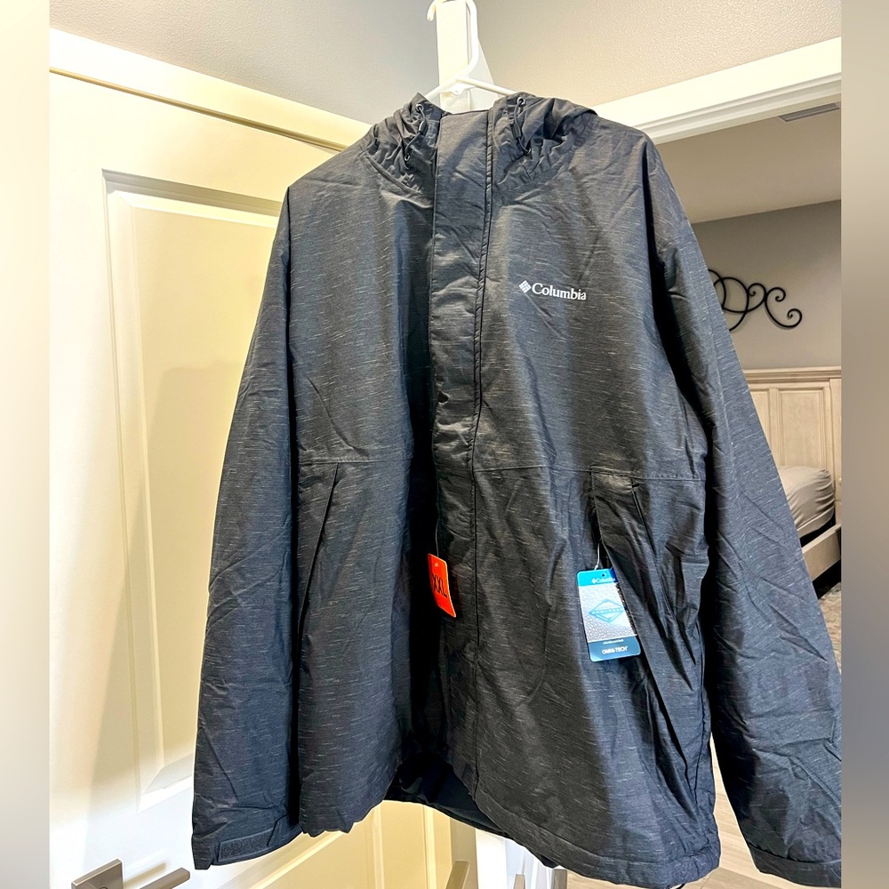 Gray Columbia Jacket BNWT xxl omnitech